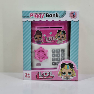 گاوصندوق رمز دار اسباب بازی طرح ال او ال سوپرایز TROLLEY CASE Piggy Bank LOL Surprise_اسباب بازی